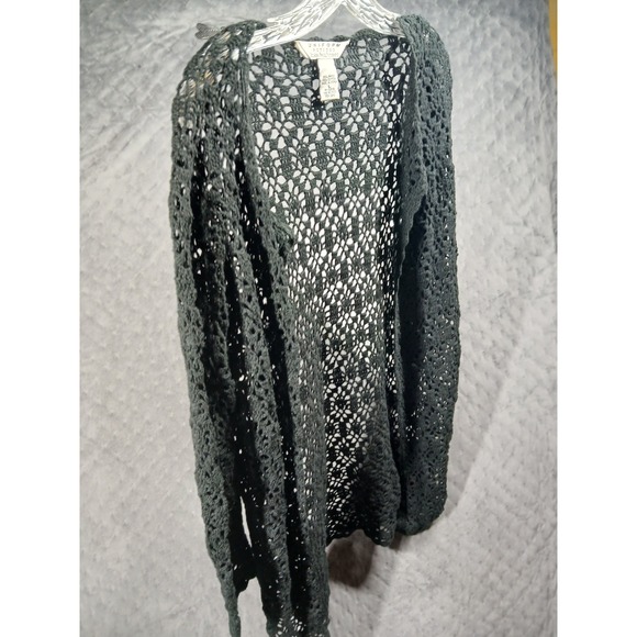 Uniform John Paul Richard Sweaters - John Paul Richard SP Long Crochet Open Knit Cardigan Whimsigoth Cottagecore Boho
